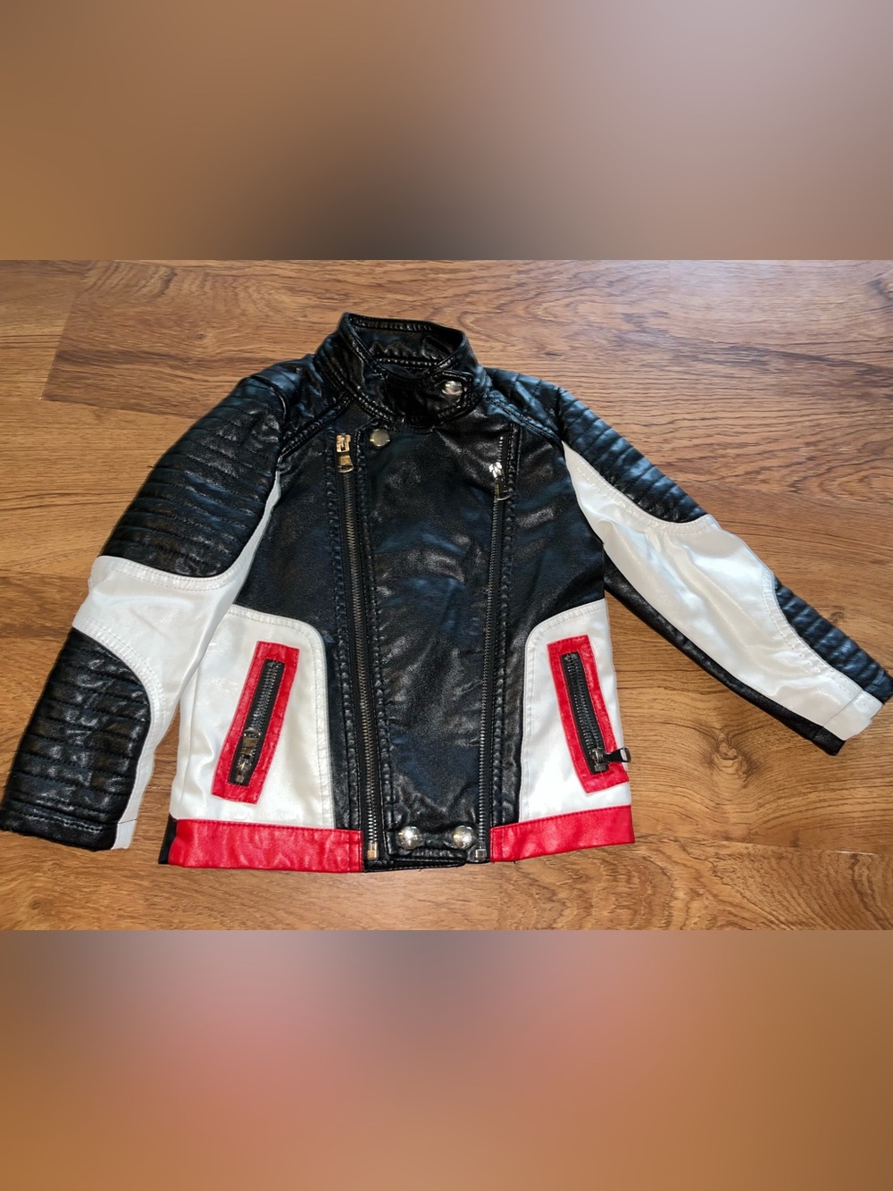 Botaobabe Kids Faux Leather Motorcycle Jacket Toddler 3T 4T